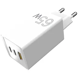 Зарядний пристрій Sigma 2xUSB-C PD65 Вт + 1xUSB QC3.0 GaN X-power PS65-01 білий (4827798637715) - мініатюра 9