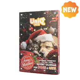 Адвент-календар для собак і котів UNIQ PETS MIX SNACK BOX TREATMAS TIME 100 г
