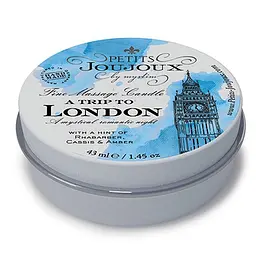 Масажна свічка Petits Joujoux - London - Rhubarb, Cassis and Ambra (43 мл) з афродизіаками Petits Joujoux SO3170 86972