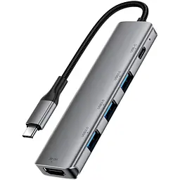 Док-станція Acefast J16 USB 3.0 Type-C 5-in-1