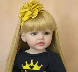 Реалістична Кукла Реборн 55 см повністю силіконова Doll Reborn Baby К0100311 - мініатюра 5