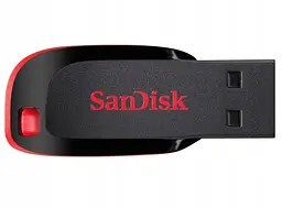 Флеш-накопичувач Sandisk USB 2.0 Cruzer Blade 64Gb Black/Red (SDCZ50-064G-B35) - мініатюра 1
