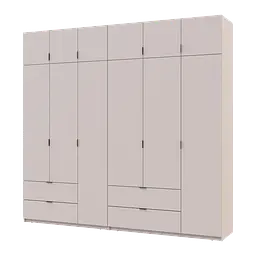 Розпашна Шафа для одягу Doros Лукас Кашемір 3+3 ДСП 255х50х240 (42005112)