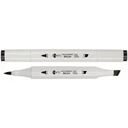 Маркер акварельный Santi sketch SM-04 черный 6 шт. (390497)