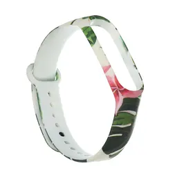 Силіконовий ремінець для фітнес браслетів Xiaomi Mi Band 3/4, Silicone, tropics, зі зручною застібкою, на фітнес трекер та смарт годинник, ArmorStandart (ARM52067) - мініатюра 2
