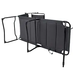 Ліжко розкладне Bo-Camp Sun Lounger With Sunscreen 5 Positions Grey (1304492) - мініатюра 2