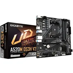 Материнська плата GIGABYTE A520M DS3H V2 - мініатюра 2