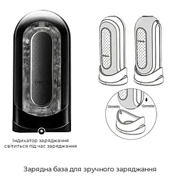Вібромастурбатор Tenga Flip Zero Electronic Vibration Black, змінна інтенсивність, розкладний - мініатюра 7