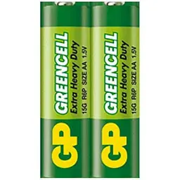 Батарейка GREENCELL R06 2шт 1.5V сольова, 15G-S2,