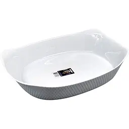 Форма скляна Luminarc Smart Cuisine Wavy Granit для запікання овальна 34 x 25 см (X1629)