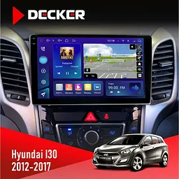 Штатная магнитола Hyundai i30 2012-2017 CAN Decker D9-009 4x64, DSP, 4G, 2k Decker (НФ-00008227)
