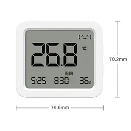 Розумний термогігрометр Xiaomi MiJia Smart Thermometer and Hygrometer 3 (MJWSD05MMC) [80896] - мініатюра 3