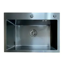 Кухонна мийка з нержавіючої сталі Mixxus MH5843 Micro Decor Black MI8219, Чорний матовий