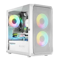 Корпус LogicConcept Portos ARGB Mini White без БЖ (AM-PORTOS-20-0000000-0002) - мініатюра 3