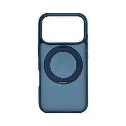 Противоударный чехол-панель для Apple iPhone 17 Pro, Unit Stand2, синий, силикон + поликарбонат, защита всего корпуса, с подставкой, поддержка магнитных держателей и беспроводной зарядки (MagSafe), ArmorStandart (ARM86336)