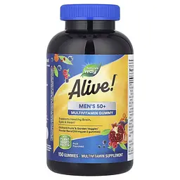 Комплекс для здоров'я чоловіків 50+ Nature's Way Alive! Men's 50+ Gummy, 150 желейок