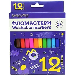 Фломастери Malevaro 12 кольорів 12 шт. (763838ML)