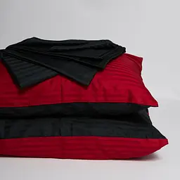 Постільний набір Moon&Star (підковдра 143х210 см + 2 наволочки 50х70 см) Satin Stripe Dark Romance - мініатюра 4