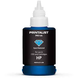Чорнило PRINTALIST для HP 140г Cyan водорозчинне (PL-INK-HP-C) - мініатюра 3