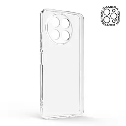 Прозрачный чехол для TECNO Spark 30 Pro 4G (KL7) с защитой камеры, тонкий, силиконовый, бесцветный, ударопрочный, противоударный бампер с закрытой камерой, ArmorStandart (ARM83310) - мініатюра 2