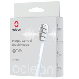 Насадка для зубної щітки Oclean Toothbrush Head for One SE Air X F1 Plaque Control Brush Head Silver 2шт. P1C9 - мініатюра 4