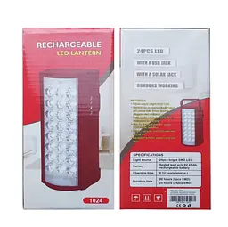 Світлодіодний ліхтар ALMINA 1024 24 SMD акумулятор 6V 4Ah Power Bank зарядка 220V - мініатюра 6
