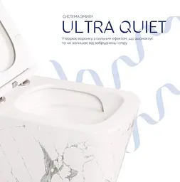 Унітаз підвісний Qtap Tern Ultra Quiet, з сидінням Slim Duroplast/ Soft-close/ Quick relase QT17332303ASMR - мініатюра 4