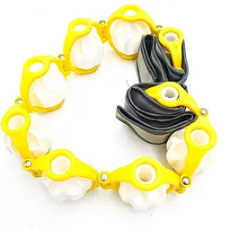 Масажер ручний антицелюлітний роликовий 7 кульок Massage Rope UKC жовтий - мініатюра 2