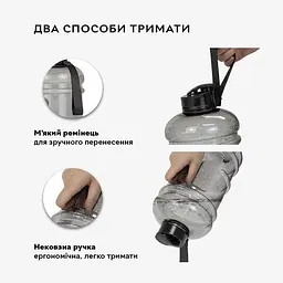Пляшка IronFlex Gallon Hydrator 2.2 л Clear - мініатюра 4
