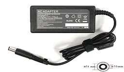 Блок живлення для ноутбуків PowerPlant HP 220V, 18.5V 65W 3.5A (7.4 x 5.0) (HP65E7450)