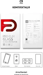 Захисне 3D скло для Apple iPhone 15/16, Icon 3D, загартоване, 9H, загартоване скло, повне проклеювання, протиударне, глянсове з олеофобним покриттям, на весь екран, сумісне з чохлами, проста установка, ArmorStandart (ARM78027) - мініатюра 5