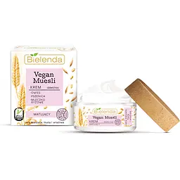Матуючий крем Bielenda Vegan Muesli пшениця, овес, рисове молоко 50 мл - мініатюра 4