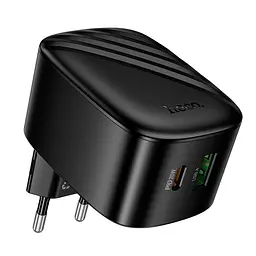 Адаптер сетевой HOCO folding charger CS101A 1USB/1Type-C, 20W/3A, PD/QC