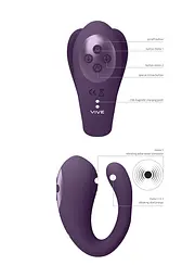 Вібратор Vive Yoko 19.7 см (фіолетовий) - мініатюра 12