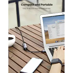 Перехідник USB 3.0 AM to RJ45 Ethernet 1000Mbps CM209 Ugreen (50922) - мініатюра 6