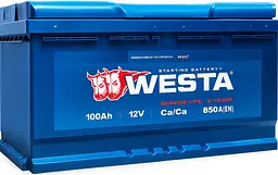 Автомобільний акумулятор WESTA 100 Ah / 850 A Premium L (1) (+/-) (353x175x190) WPR101