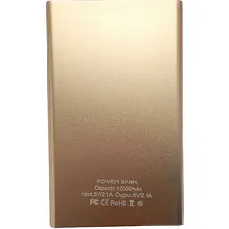 УМБ Power Bank Pineng 9800mAh повербанк зовнішній акумулятор Gold (11245) - мініатюра 5