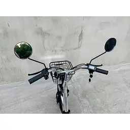 Електровелосипед E-scooter V12 двомісний 18 дюймів 600W 48V 16Ah + вантажний посилений багажник - мініатюра 7