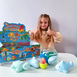 Набір іграшок, що ростуть в яйці #sbabam Tropical Eggs Мешканці тропічних морів 13 шт. (77/CN-2020-CDU) - мініатюра 9