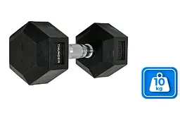 Гантель шестигранна Thunder 10 кг (HEXAGONAL-DUMBBELLS-10KG) - мініатюра 2