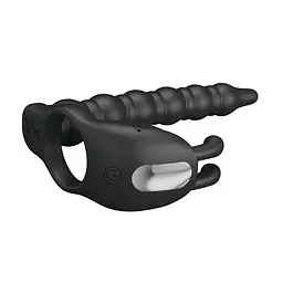 Віброкільце PRETTY LOVE Blackney black, 7 vibration functions Memory function PRETTY LOVE BI-210327 102766 - мініатюра 5