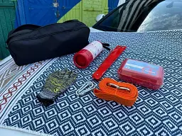 Сумка набір автомобіліста Стандарт mini ОП-1 чорна 2 відділи 01-034 - мініатюра 2