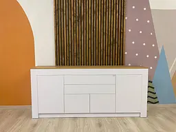Великий комод Lion Ларрі-2 Нiмфея альба/Дуб сонома (Lion-041064) ТОП - мініатюра 4