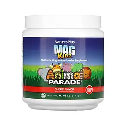 Магній для Дітей Animal Parade Kidz Powder - 170 г зі смаком вишні