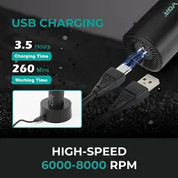 Машинка для стрижки VGR V-001 для стрижки волосся ∙ Професійна та зручна машинка VGR V-001 - мініатюра 5