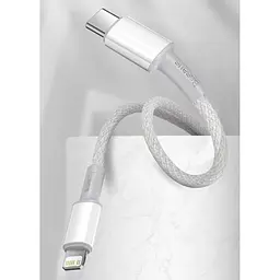 Кабель Baseus High Density Braided Fast Charging Cable Type-C to Lightning PD 20W 2m CATLGD-A02 White - мініатюра 9