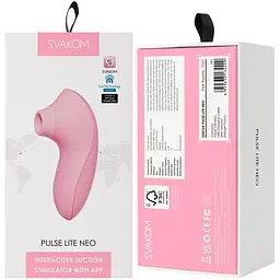 Вакуумний стимулятор Svakom Pulse Lite Neo Pale Rosette - мініатюра 8