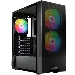 Корпус LogicConcept ARYA MESH+GLASS ARGB fans 2x140mm+1x120mm BLACK без БЖ ATX