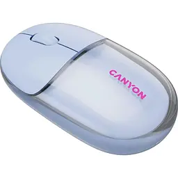 Миша Canyon OnClick 24 BT/ Wireless Transparent/Blue (CNS-CMSW24BL) - мініатюра 6