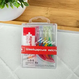 Міжзубна щітка Edel White EasyFlex Profi Line Mix асорті 6 шт